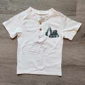 The Children's Place Boy's Casual Quarter Button Down Short Sleeve Tee Size 3T